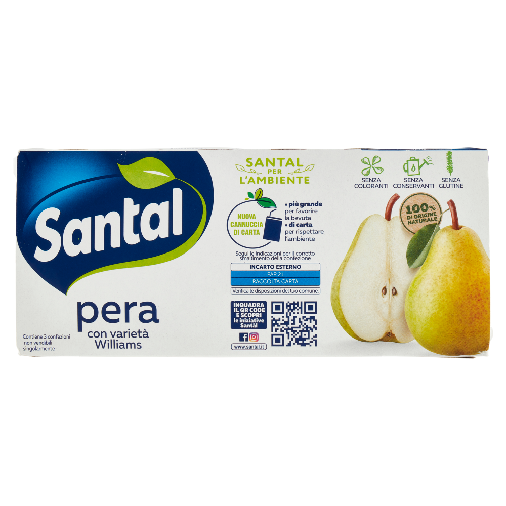 Carrefour Bio Succo e Polpa di Pera 3 x 200 ml