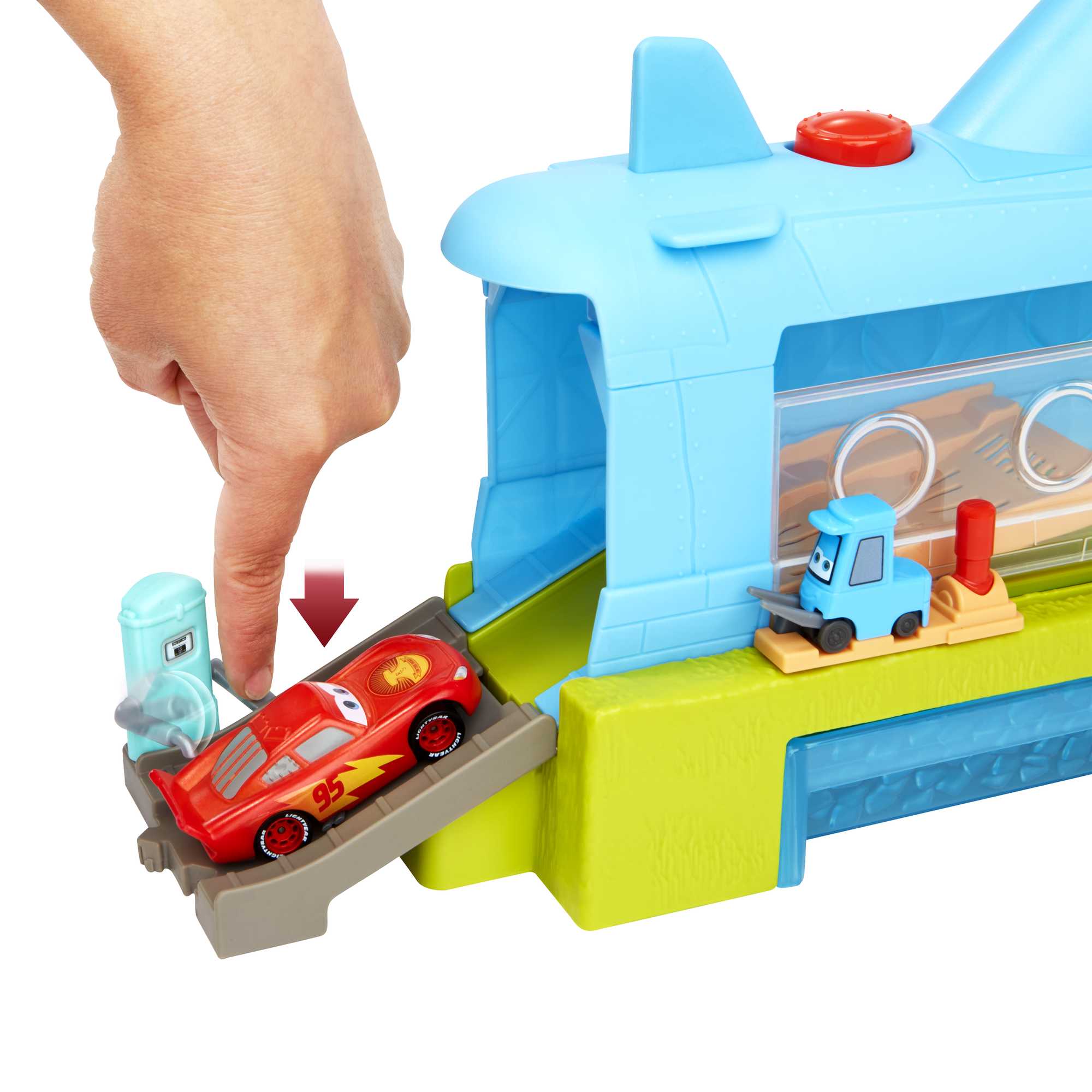 Disney Pixar Cars - Autolavaggio Balena-Sottomarino Cambia Colore playset  con Veicolo Cambia Colore, Giocattolo per Bambini 4+ Anni