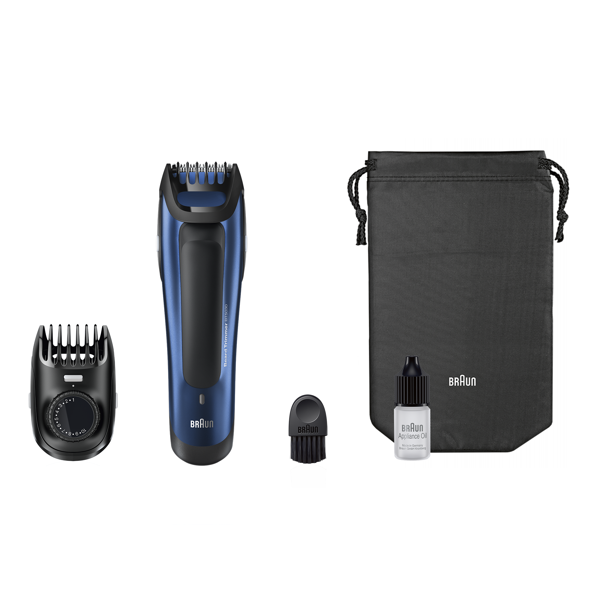 Braun BT5030 regolabarba Nero, Blu