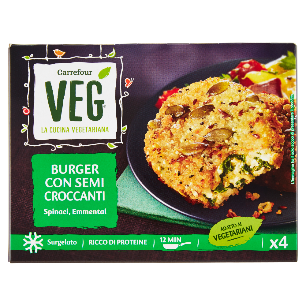 Burger Vegetali agli Spinaci 160g Conad online