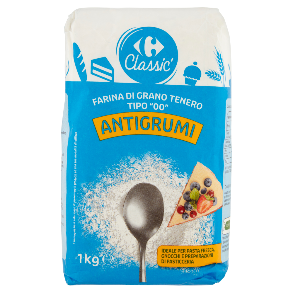 Carrefour Classic Farina di Grano Tenero Tipo 00 1 kg