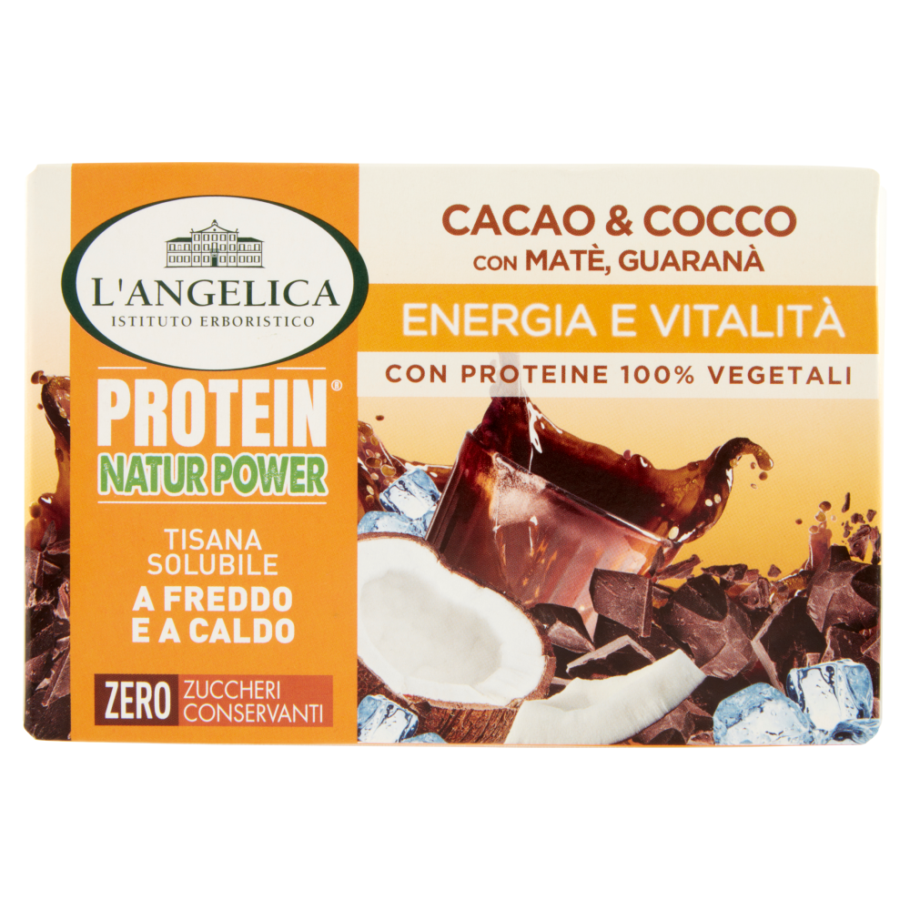 L Angelica Protein Natur Power Tisana Solubile A Freddo E A Caldo Cacao