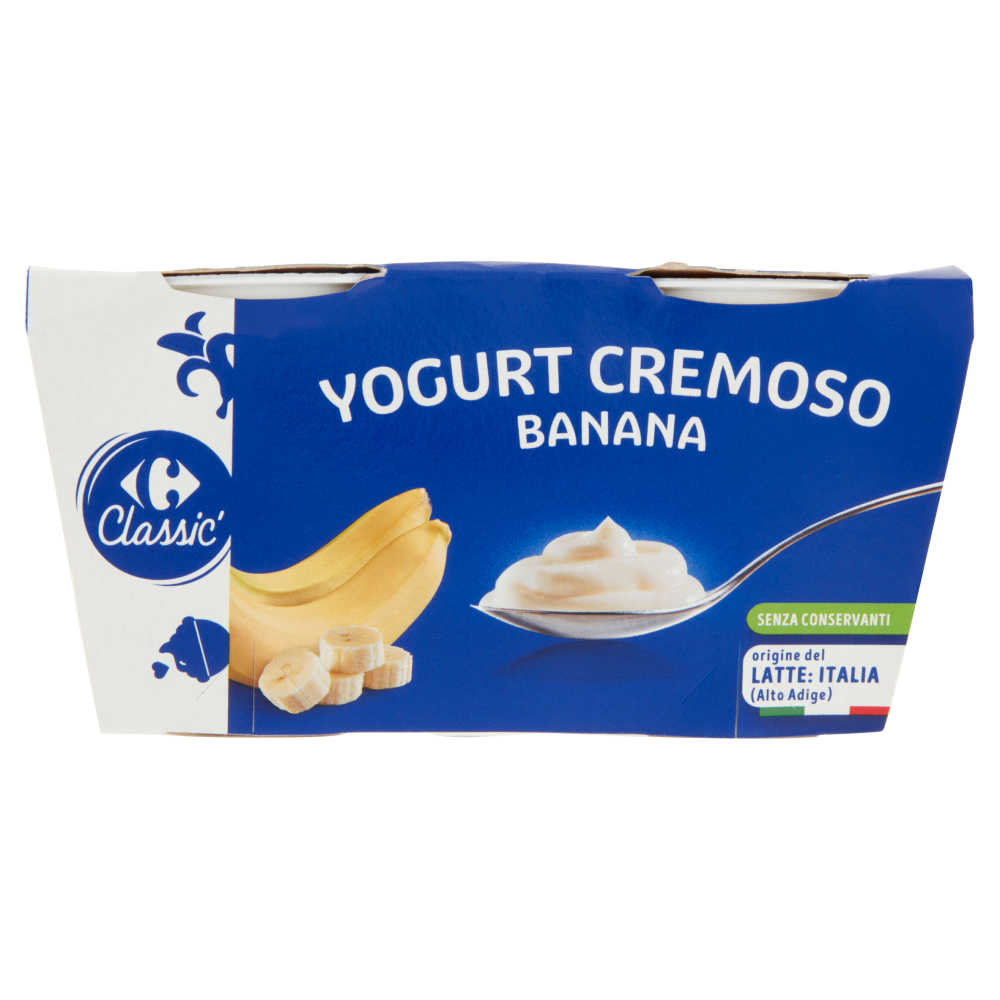 Carrefour Classic Yogurt Cremoso Banana 2 x 125 g