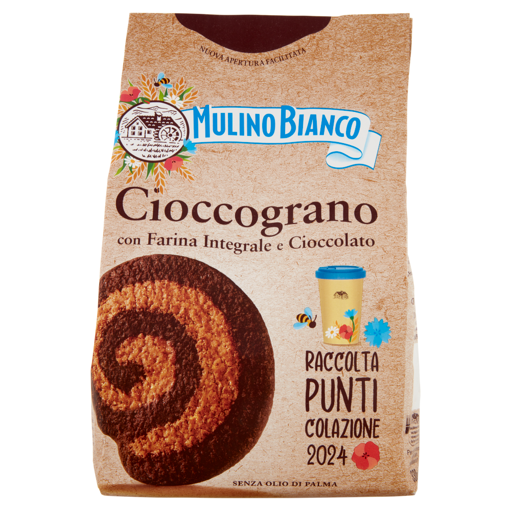 Mulino Bianco Biscotti Frollini Integrali Cioccograno con Farina