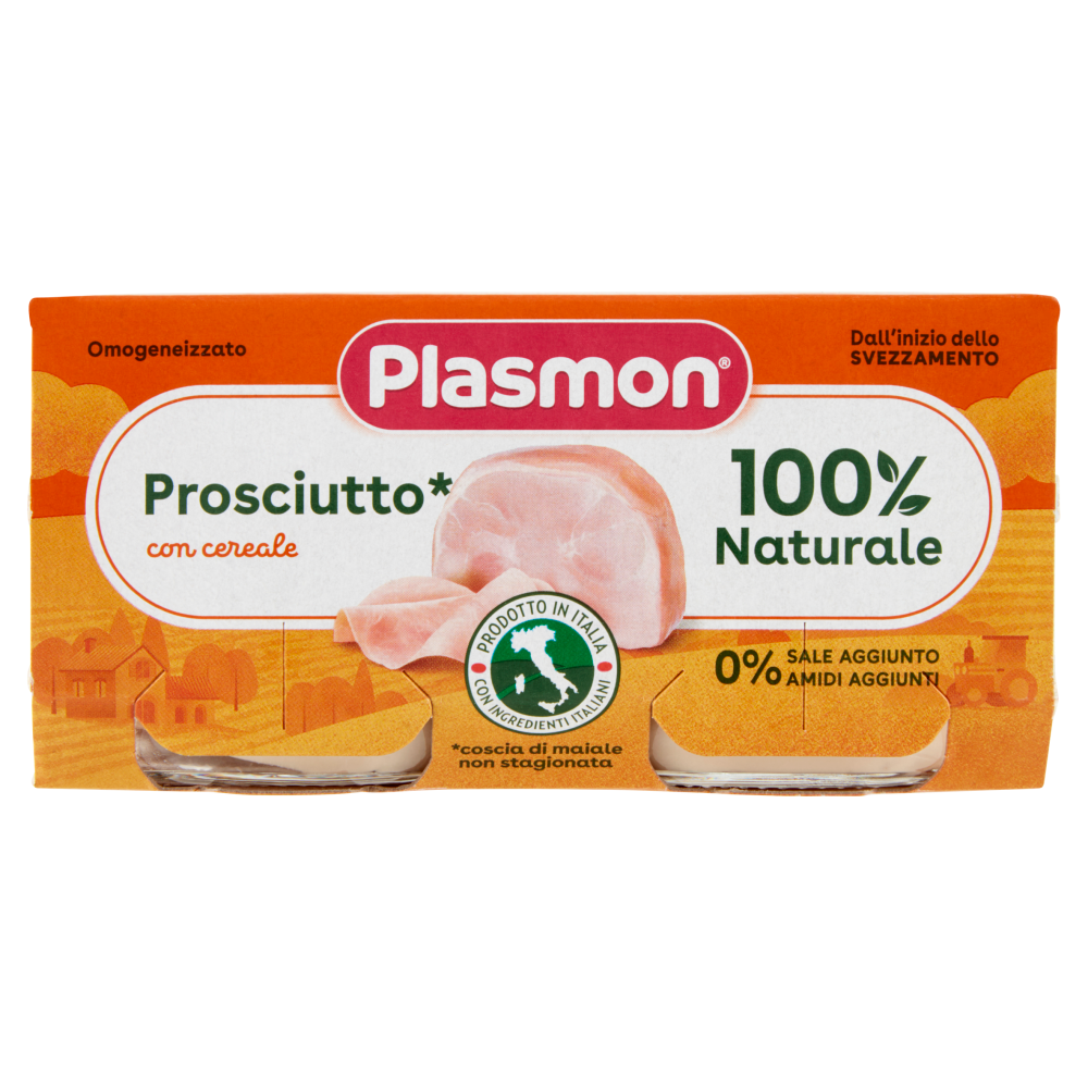 Plasmon Omogeneizzato al Prosciutto (2 x 80g) a € 1,70 (oggi)