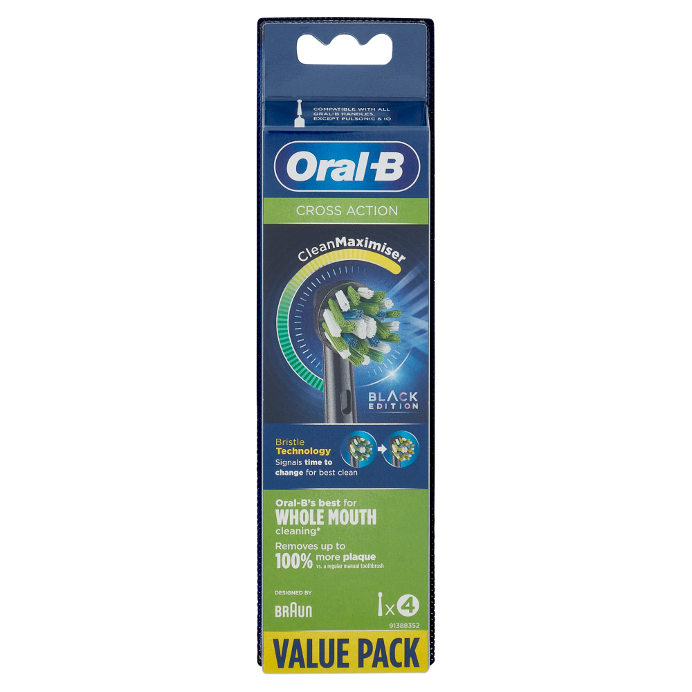 Oral-B Testine Di Ricambio Cross Action Per Spazzolino Elettrico Denti ...