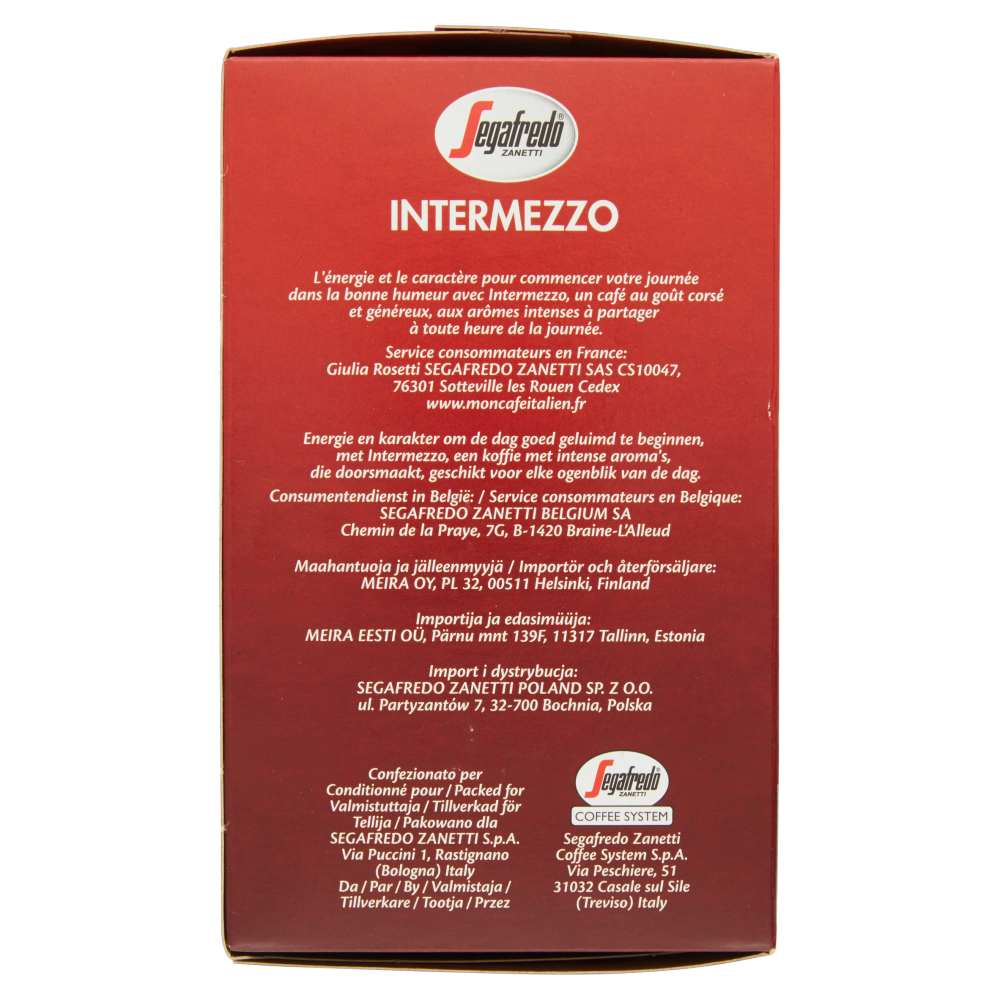 Segafredo Zanetti Intermezzo Myespresso Capsule 10 X 6 G Carrefour