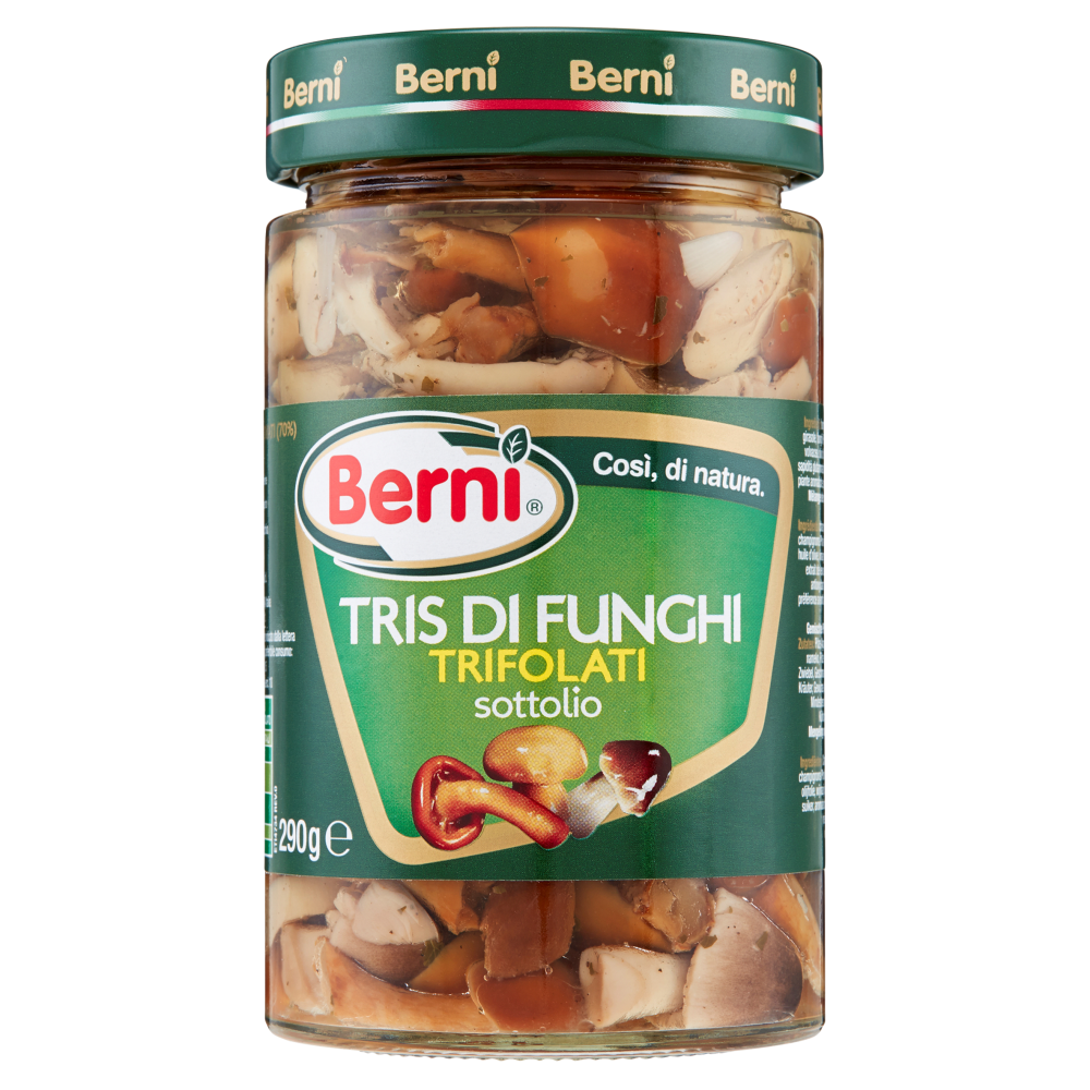 Berni Tris di funghi trifolati sottolio 290 g | Carrefour