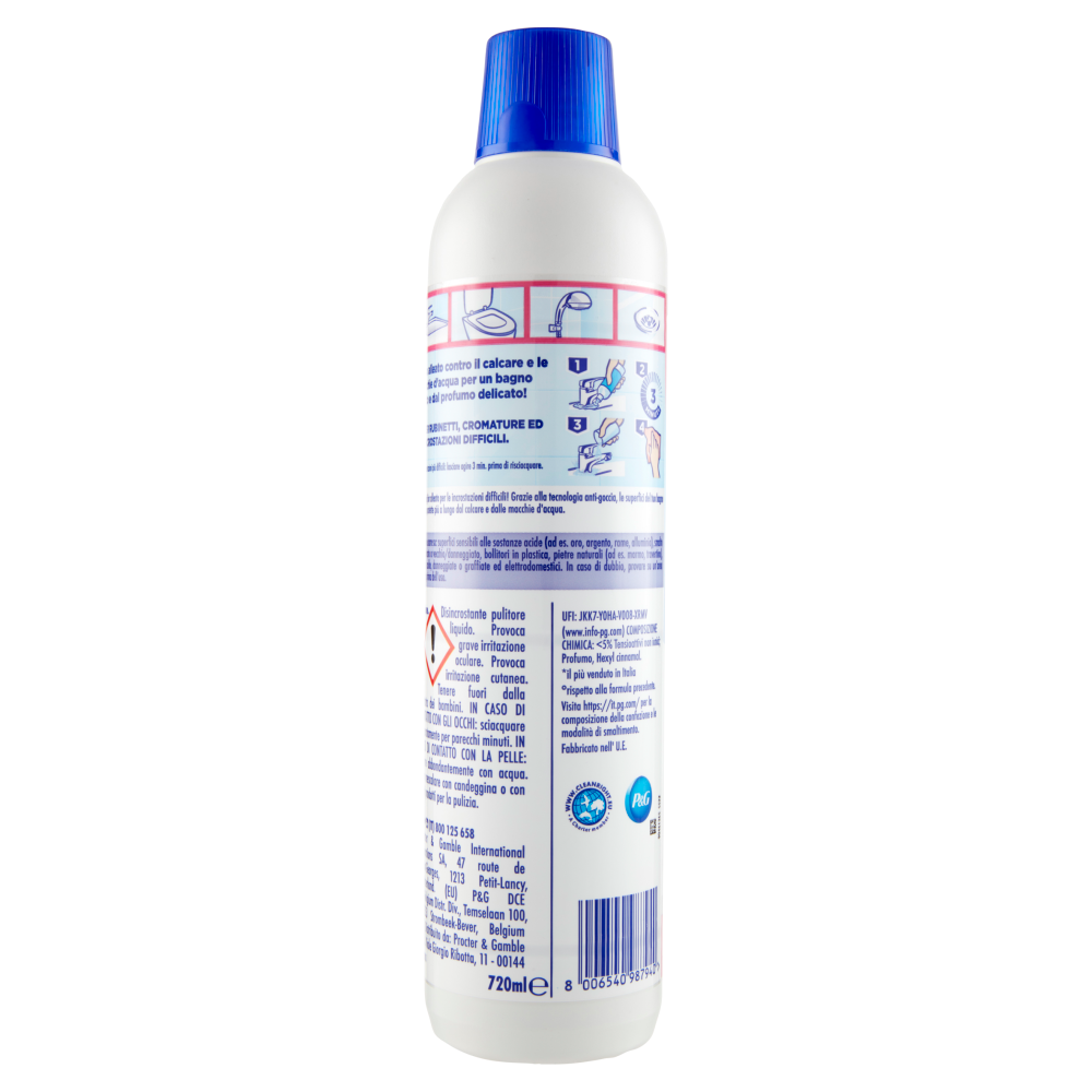 Viakal Detersivo Anticalcare Bagno e Cucina Fresco Profumo Spray 470 ml