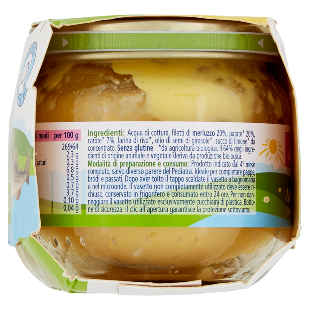 Hipp Italia Hipp Omogeneizzato Merluzzo Con Patate Carote 2x80 G