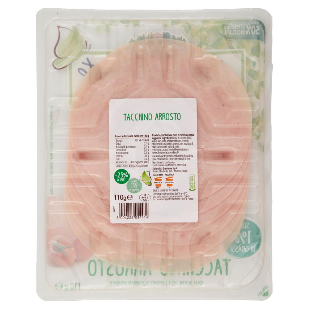 GranTerre LiberaMente Tacchino Arrosto 110 g