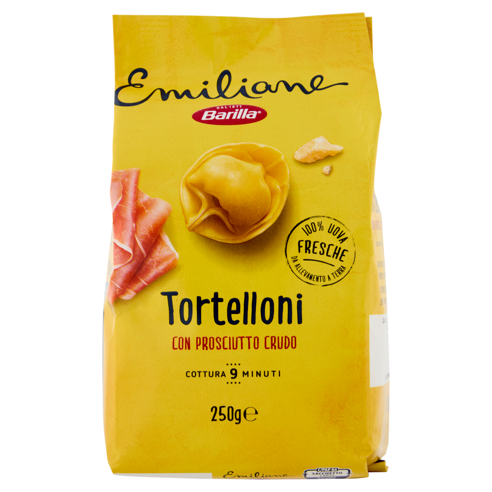 Barilla Emiliane Tortelloni Con Prosciutto Crudo E Parmigiano Reggiano 250 G Carrefour