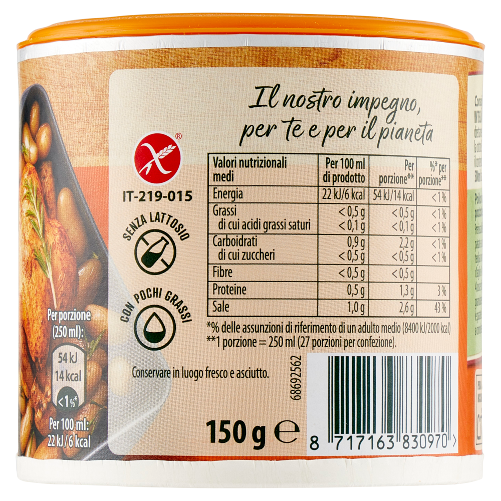 Knorr Brodo Granulare Verdure 150 g - Verde for sale online