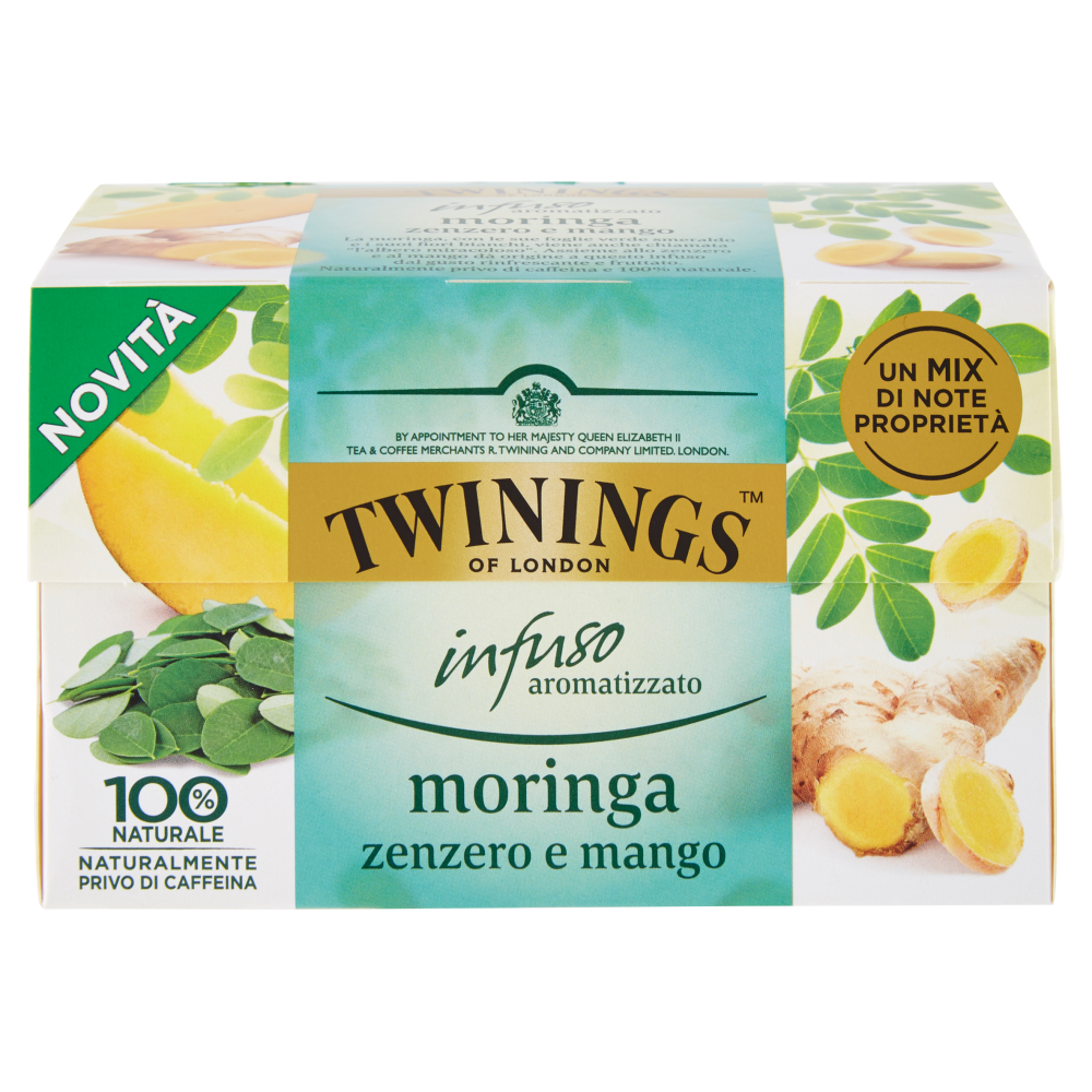 Twinings Infuso Aromatizzato Moringa, Zenzero e Mango 20 x ...