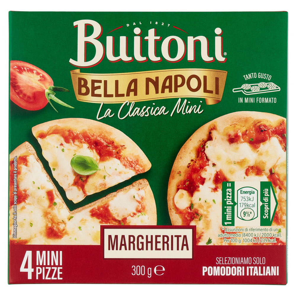 BUITONI Bella Napoli La Classica Mini Margherita Pizza Surgelata (4 ...