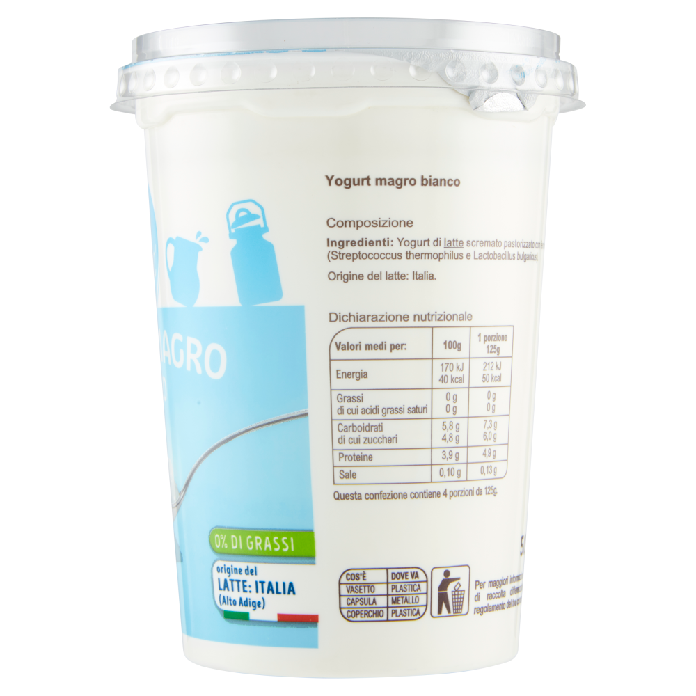 Carrefour Classic Yogurt Magro Bianco 500 g