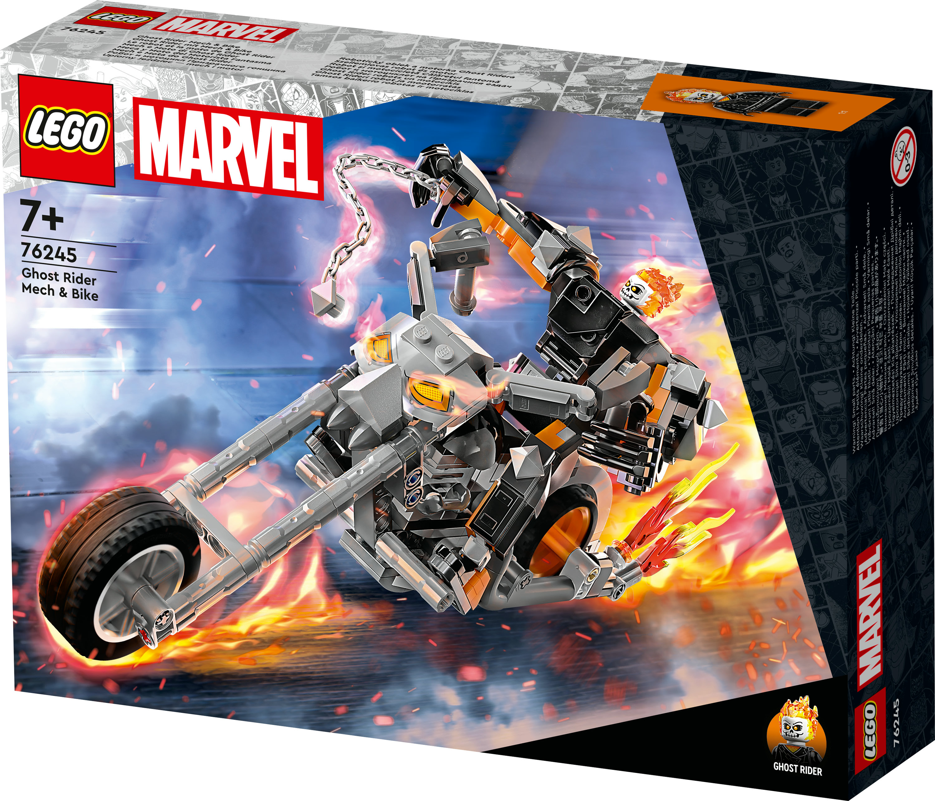 Lego marvel 76245 mech e moto di ghost rider, giocattolo con action figure  snodabile di supereroe, idea regalo per bambini 7+ - Toys Center