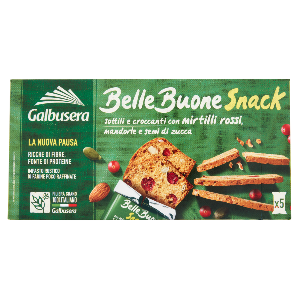 Galbusera BelleBuone Mirtilli Mandorle e Semi 5x30g