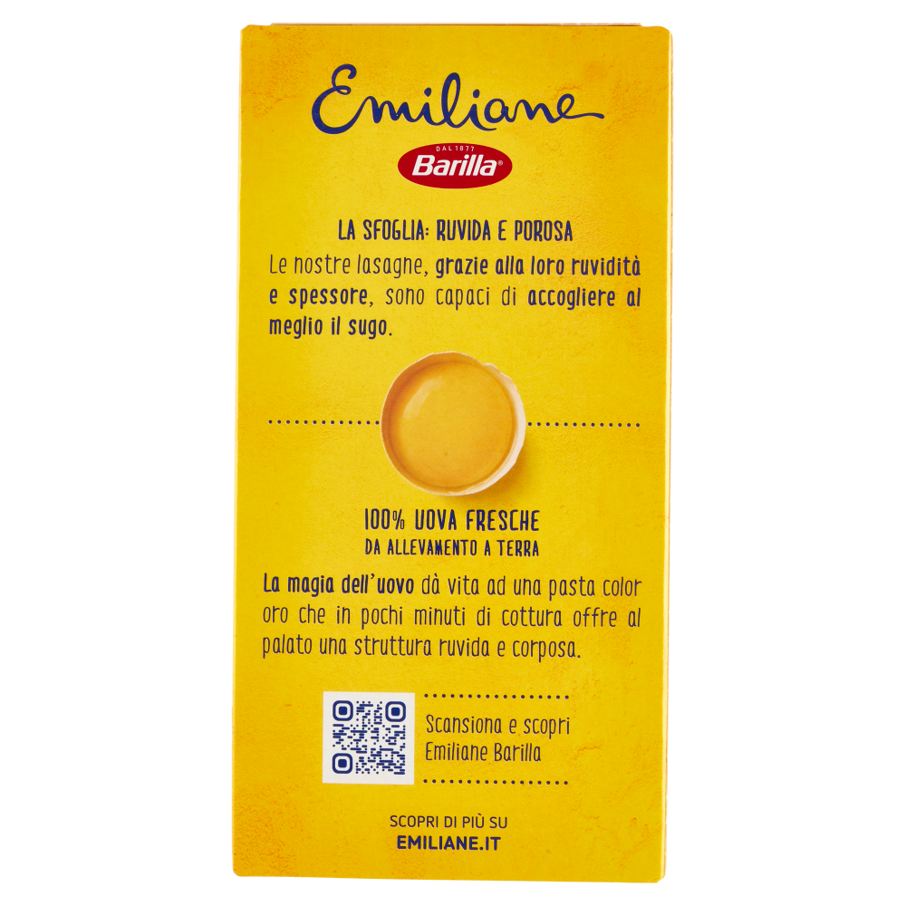 Barilla Emiliane Lasagne All'uovo 500g | Carrefour