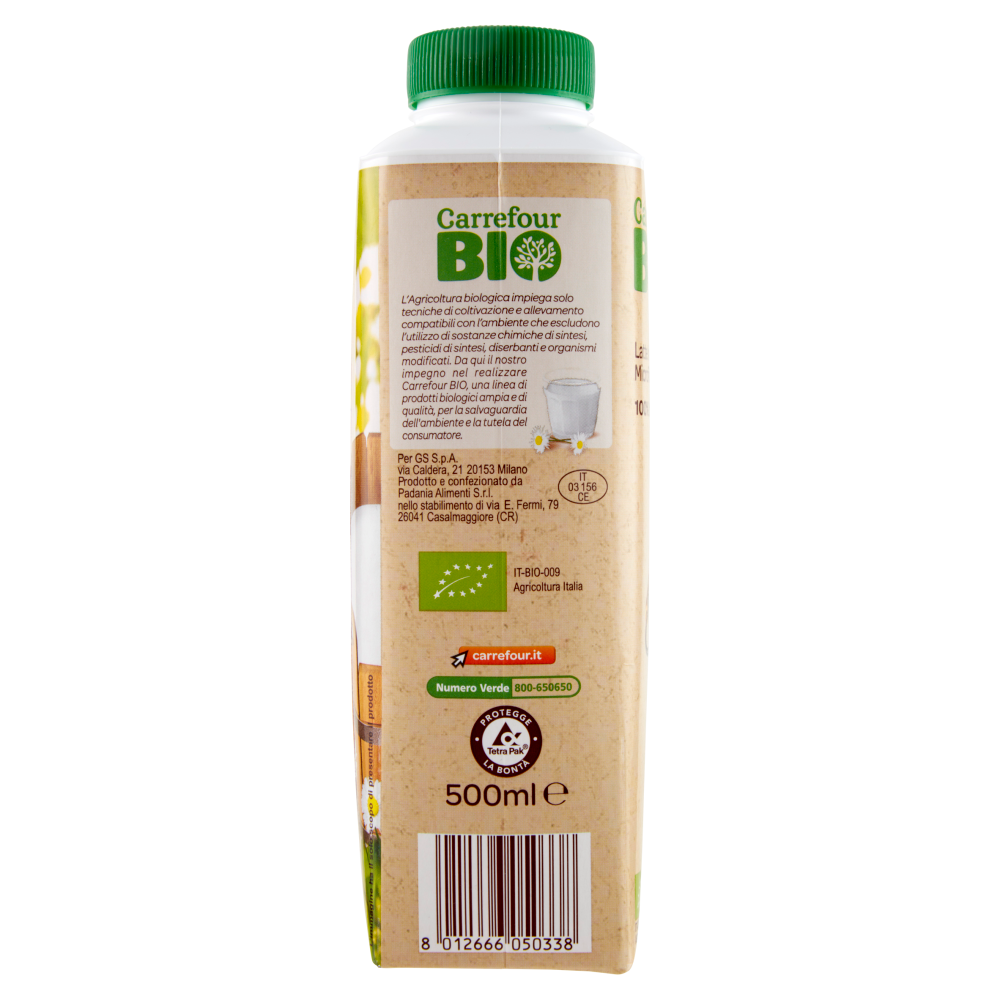 Carrefour Bio Latte Intero Microfiltrato 500 ml