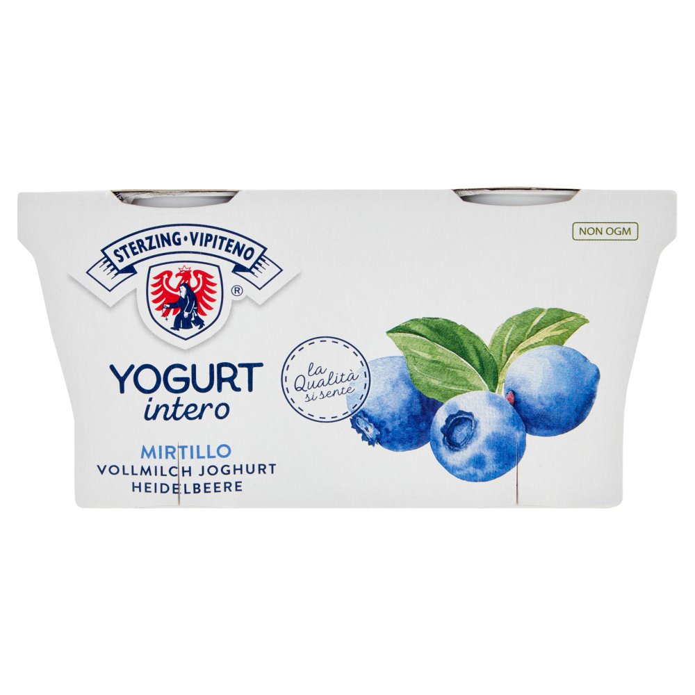 sterzing vipiteno yogurt intero mirtillo 2 x 125 g carrefour