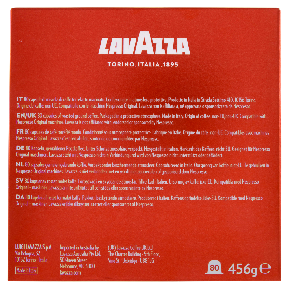 Capsule Lavazza Compatibili Nespresso Original - Qualità Rossa