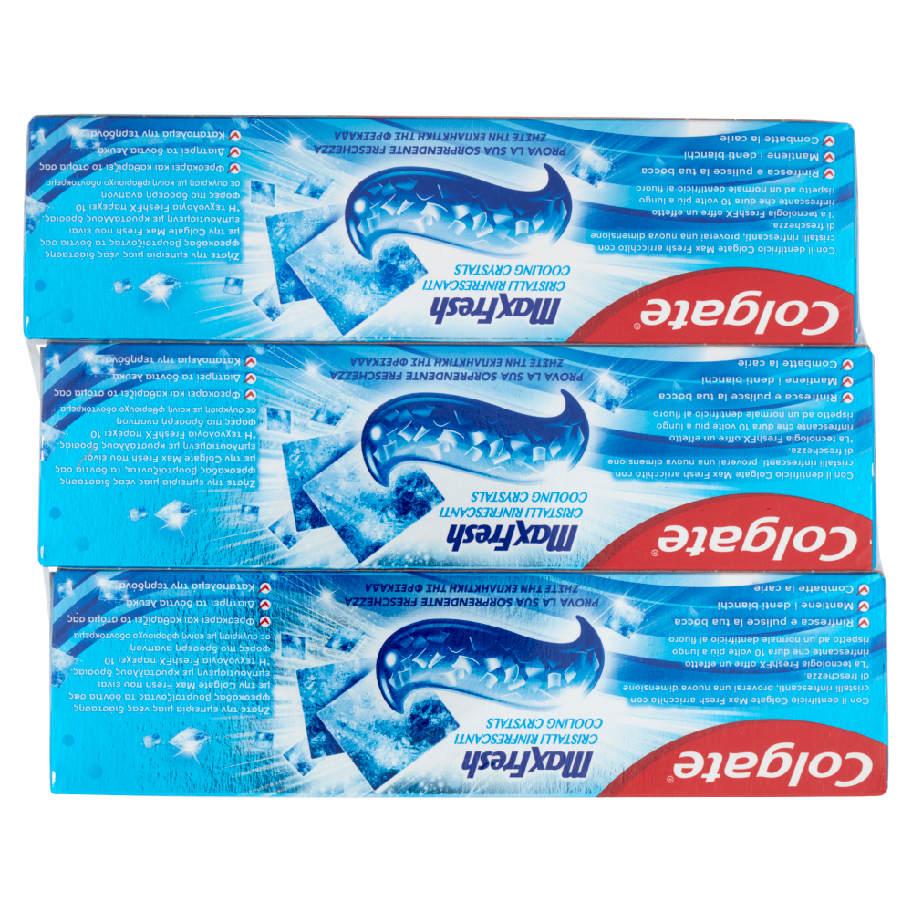 Colgate dentifricio Max Fresh Cristalli Rinfrescanti 3x75 ml