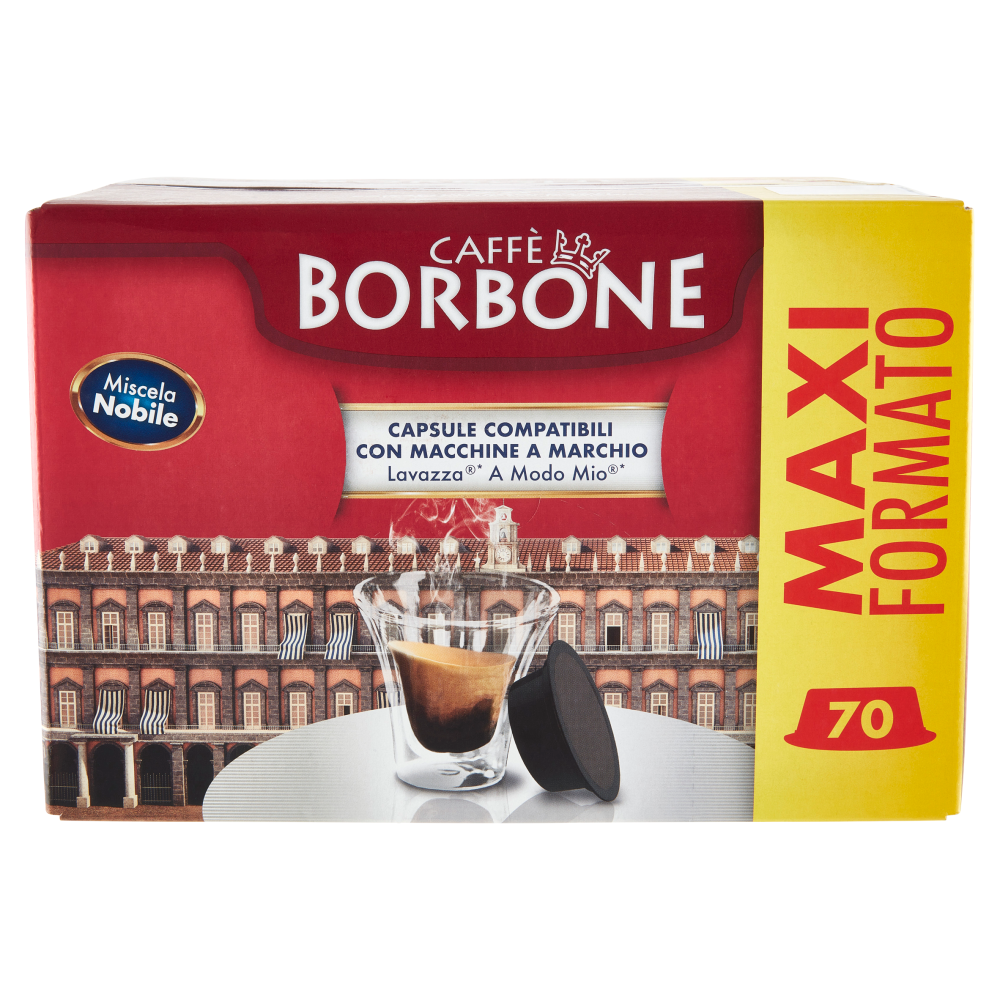 Caffè Borbone Miscela Nobile Capsule Compatibili Lavazza* A modo Mio* 70 x  7,2 g