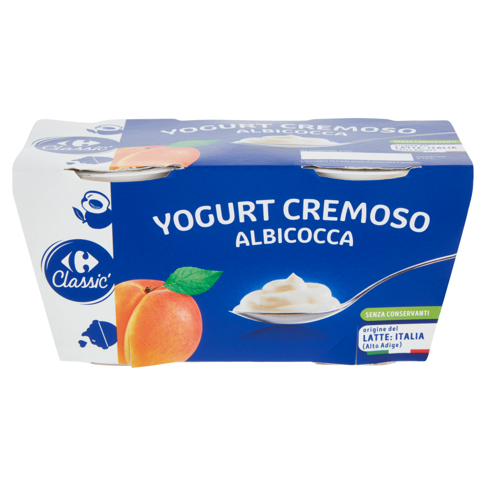 Carrefour Classic Yogurt Cremoso Albicocca 2 x 125 g