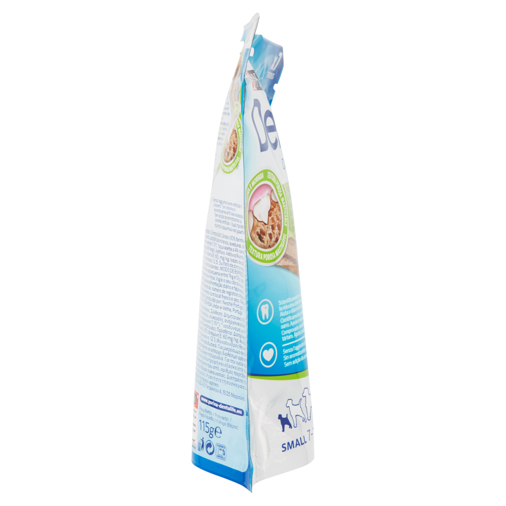 PURINA DENTALIFE Cane Snack per l'igiene orale Taglia Small busta 7 stick  115g