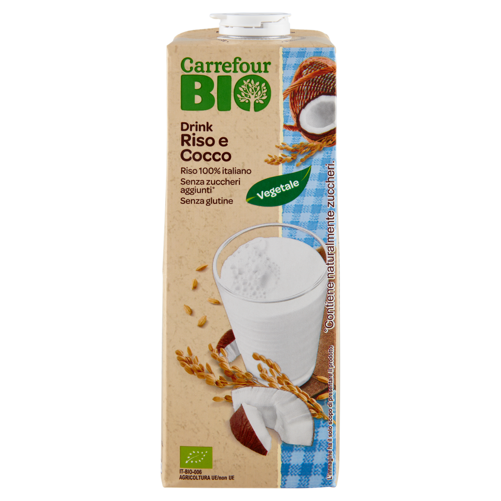 Carrefour Bio Drink Riso e Cocco 1 L