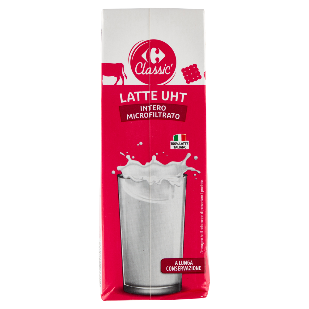 carrefour latte uht intero microfiltrato 1 l carrefour