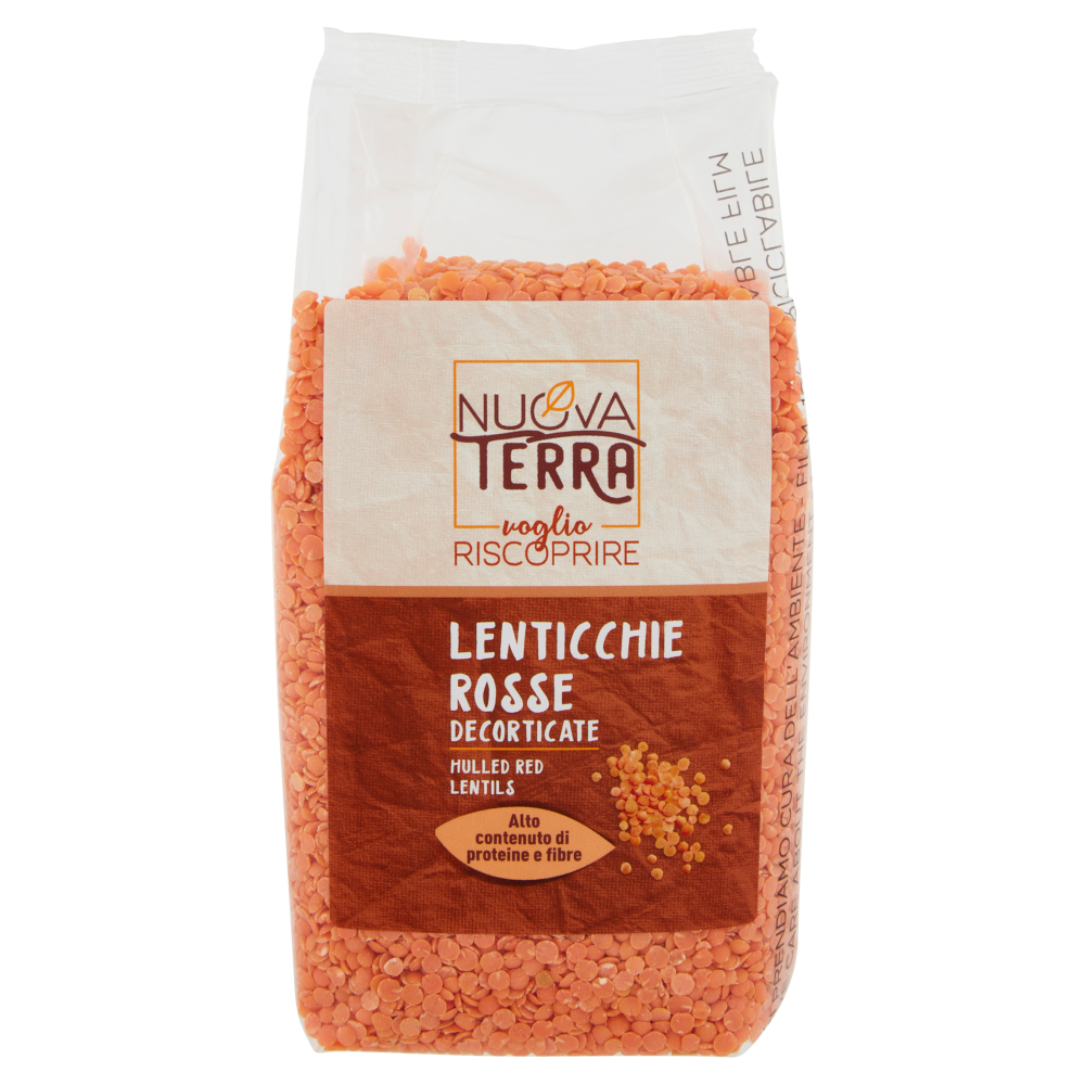 Nuova Terra voglio Riscoprire Lenticchie Rosse Decorticate 500 g