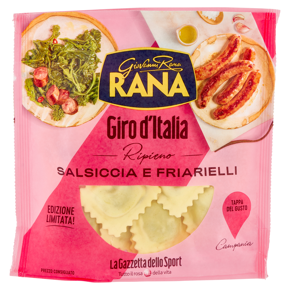 Ravioli Giovanni Rana Giro d'Italia Ripieno Salsiccia e Friarielli 250 g