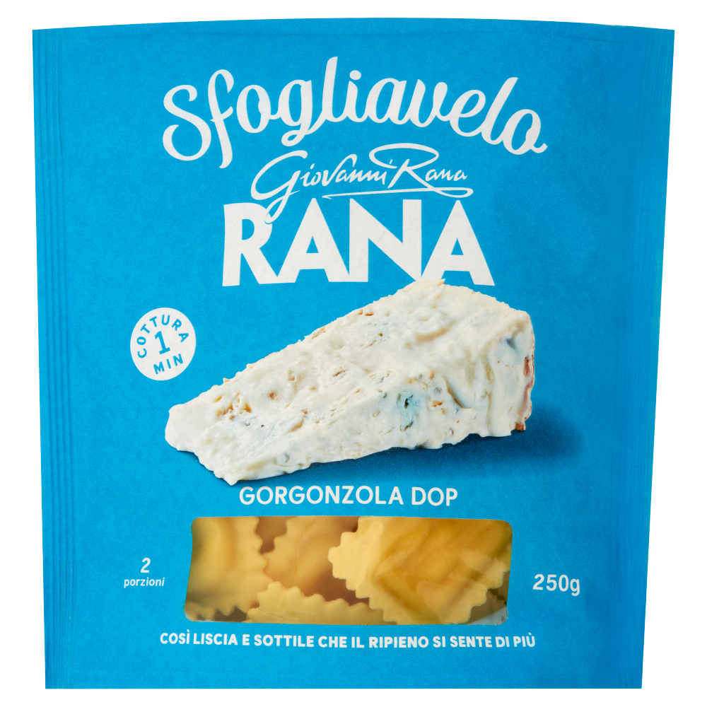 Sfogliavelo duetto noci in pezzi e gorgonzola DOP 250g Giovanni Rana -  D'Ambros Ipermercato