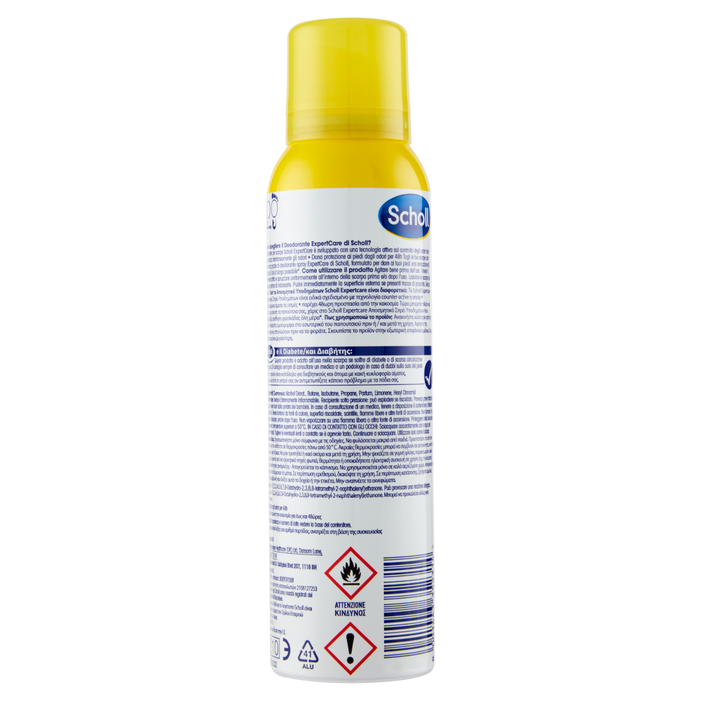 Expertcare, Deodorante Piedi Spray Con Tecnologia Attiva Sul