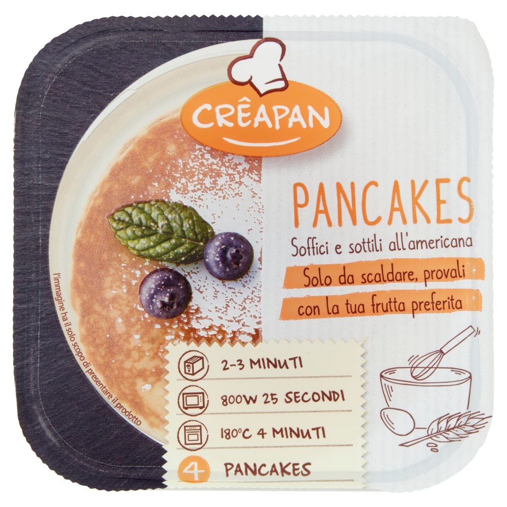 Distribuzione Alimentare PANCAKES AL BURRO CM.11 G.40 CTX 72 PZ SR