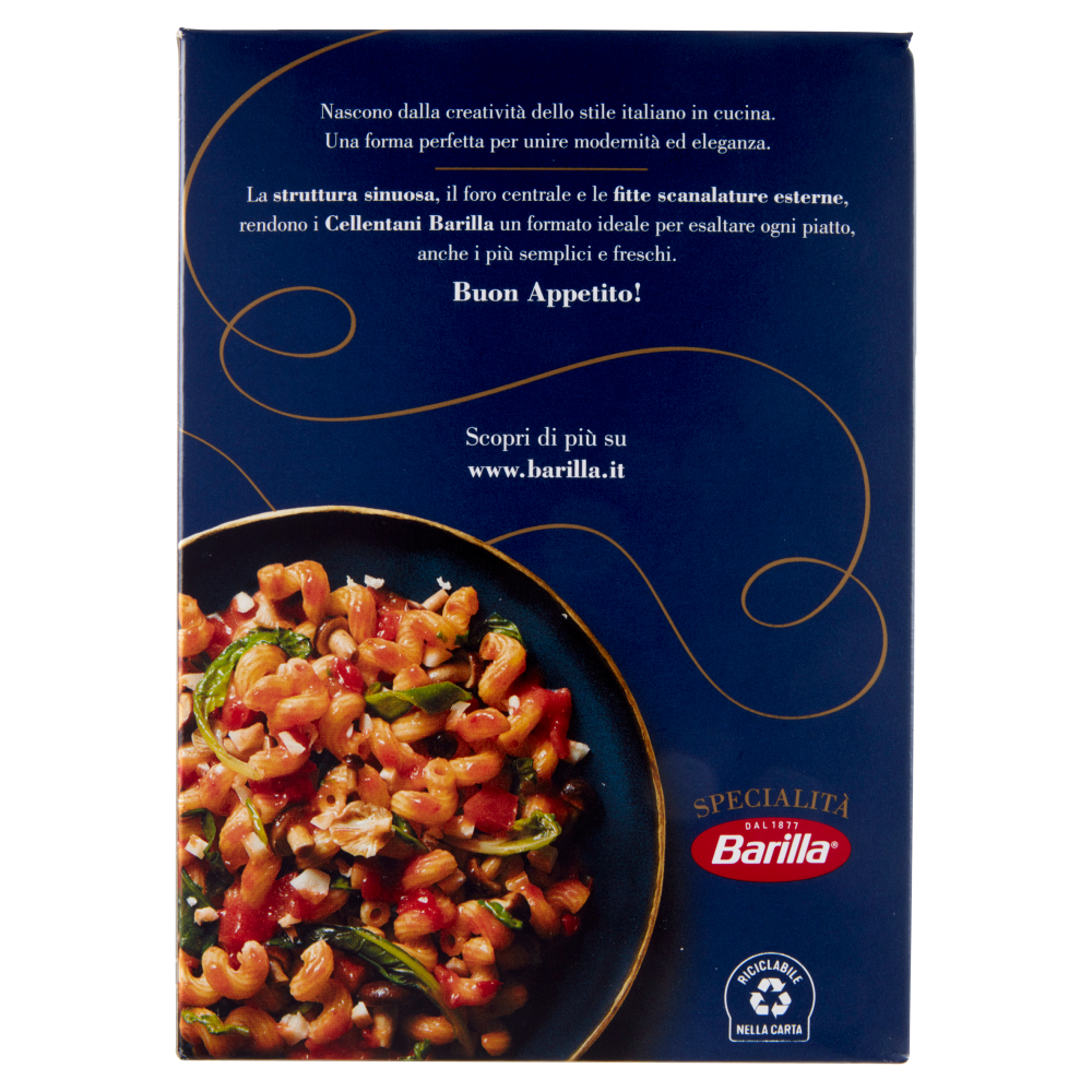 Barilla Pasta Specialità Cellentani 100% grano italiano 500g