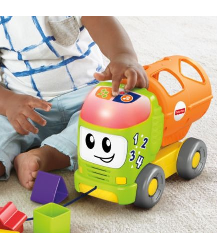 Fisher Price Camioncino Cercaforme 123 Con Oltre 50 Canzoni Suoni E Frasi Su Forme Colori E Numeri Giocattolo Per Bambini 6 Mesi Gfy39 Carrefour