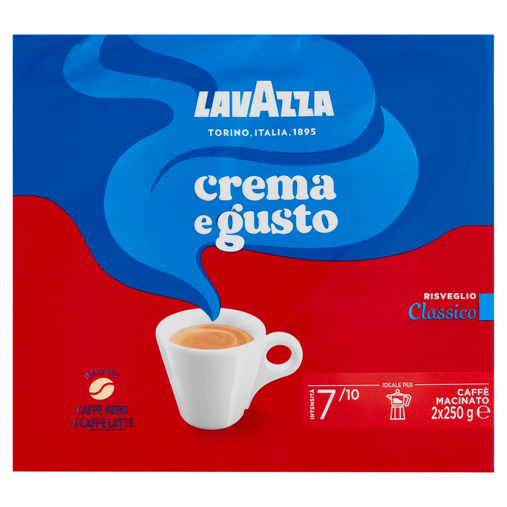 Lavazza Caffè Crema E Gusto Per Moka Macinato gr. 250