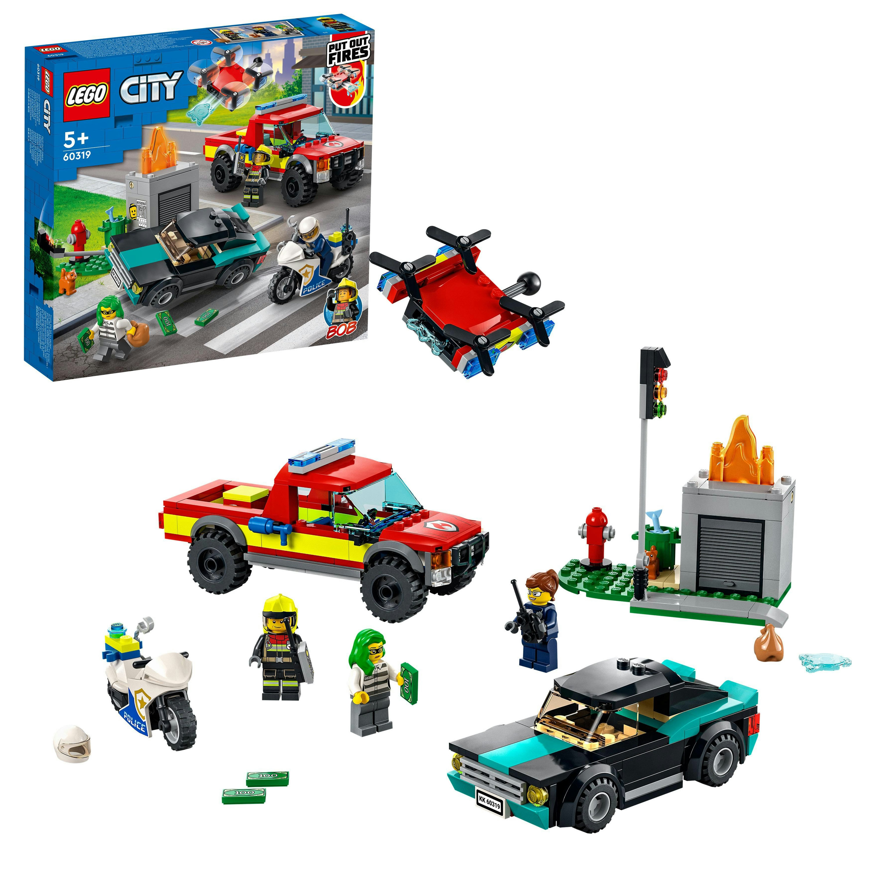 LEGO City Soccorso antincendio e inseguimento della polizia