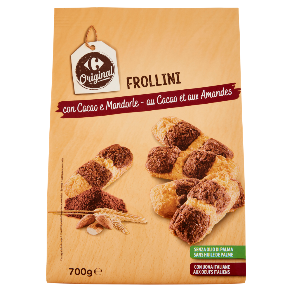 Carrefour Original Frollini con Cacao e Mandorle 700 g