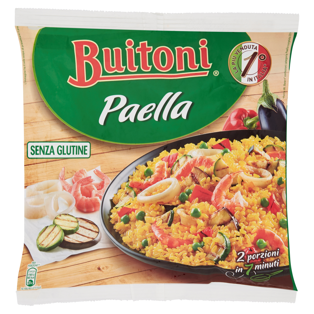 Buitoni Paella Senza Glutine Riso Con Molluschi Crostacei E Verdure Grigliate Surgelato 600g Carrefour