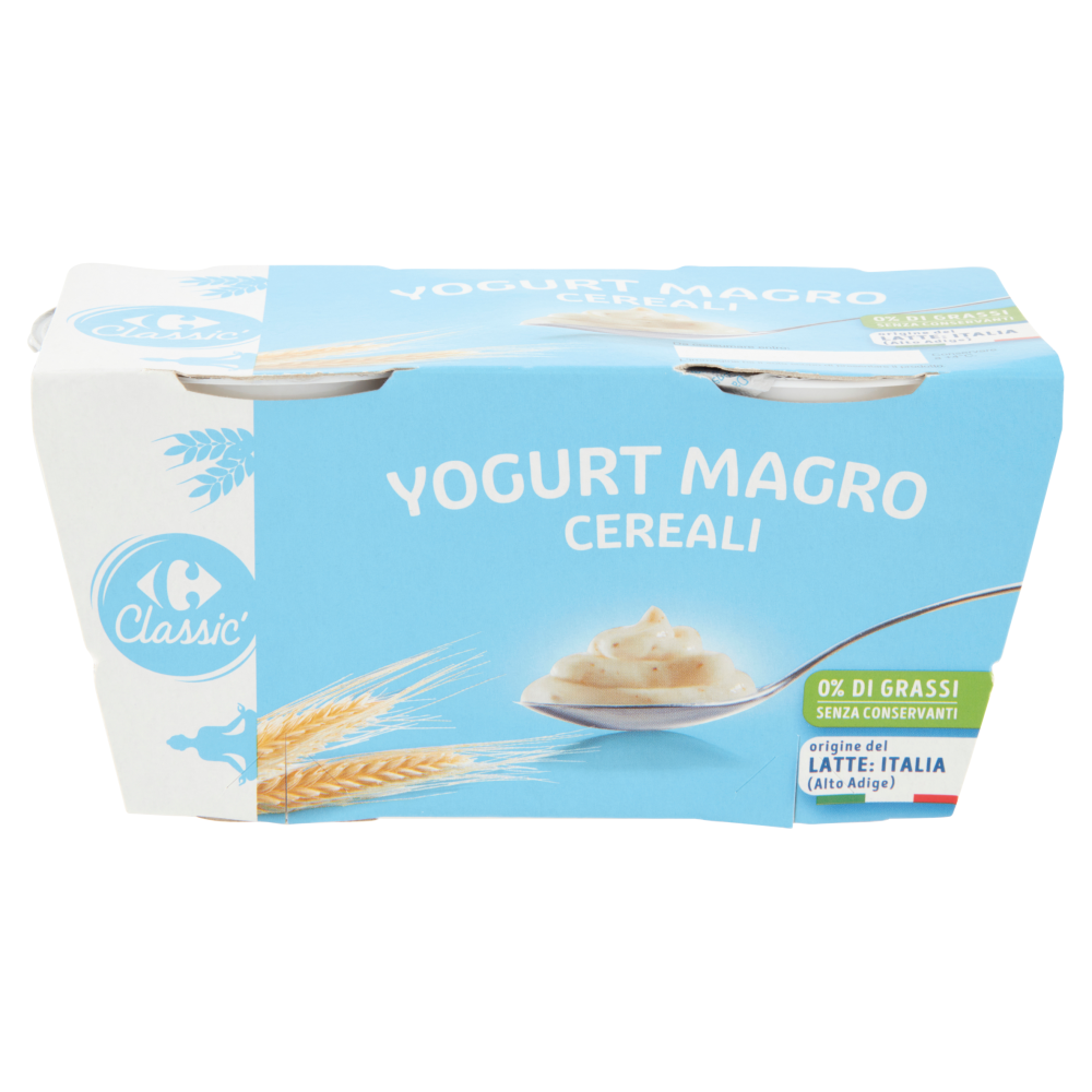 Carrefour Classic Yogurt Magro Cereali 2 x 125 g