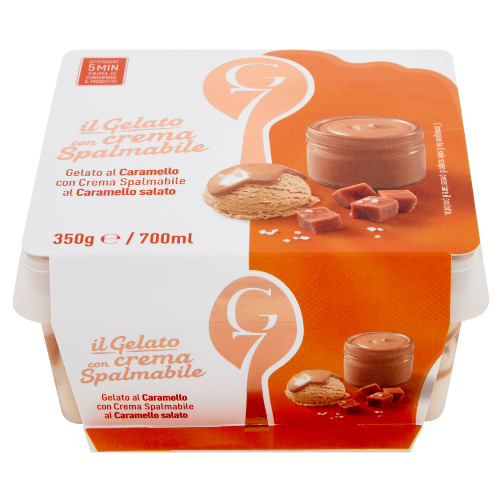 G7 Gelato al Caramello con Crema Spalmabile al Caramello ...