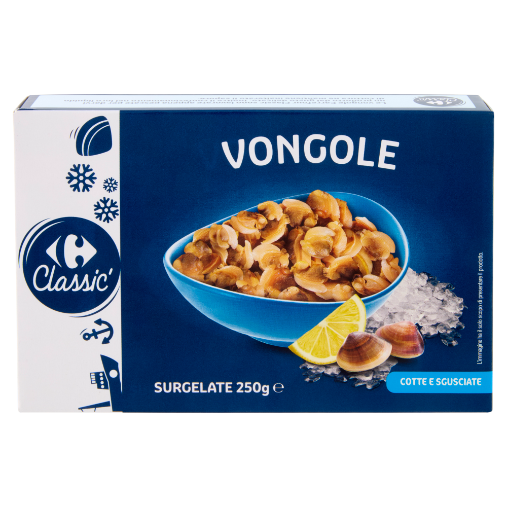 Carrefour Vongole Sgusciate E Cotte Surgelate 250 G Carrefour