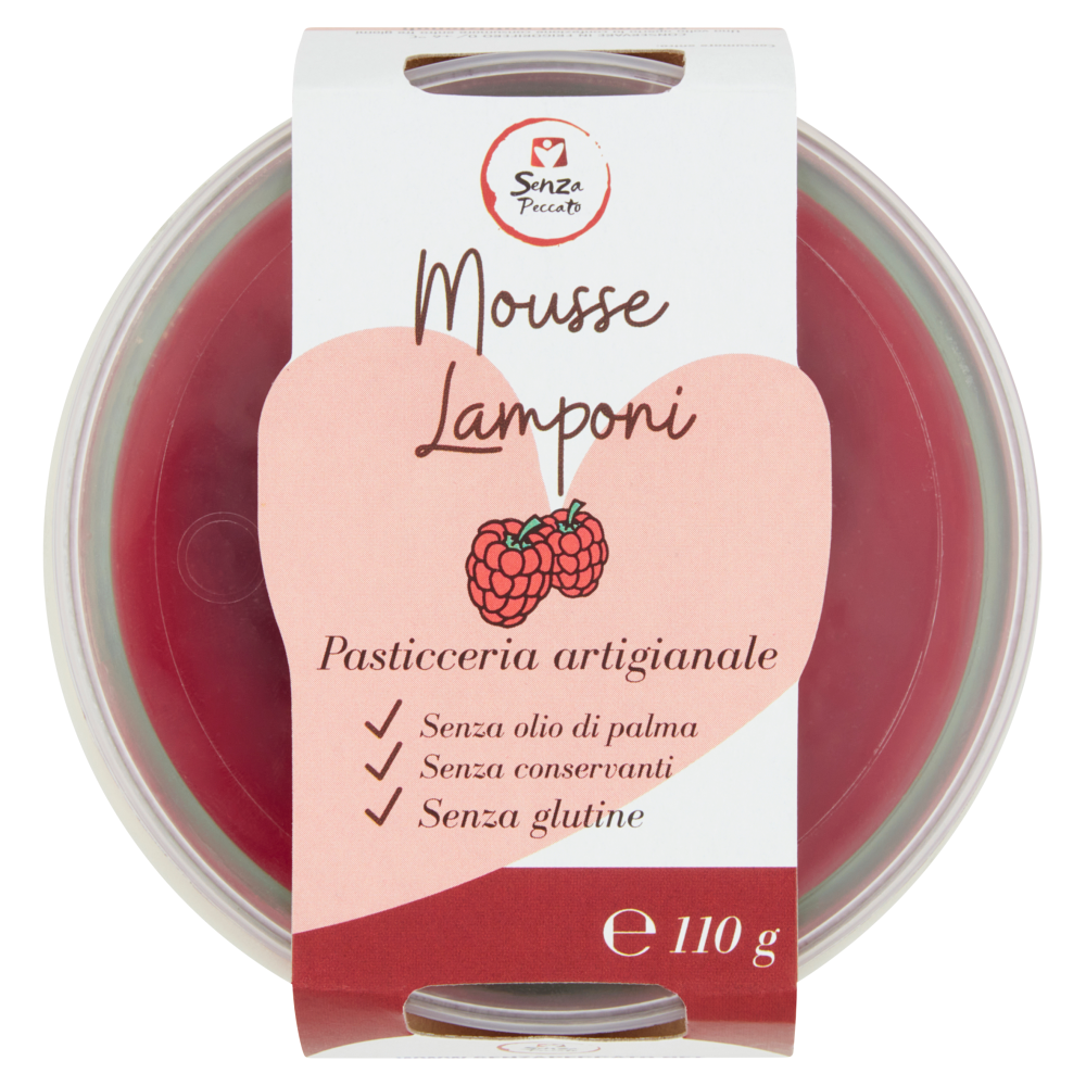 Senza Peccato Mousse Lamponi 110 G | Carrefour