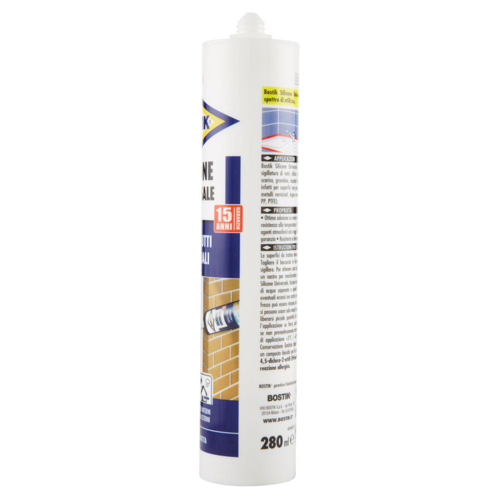 SILICONE UNIVERSALE BIANCO ml.280 BOSTIK [BOSTIK ]