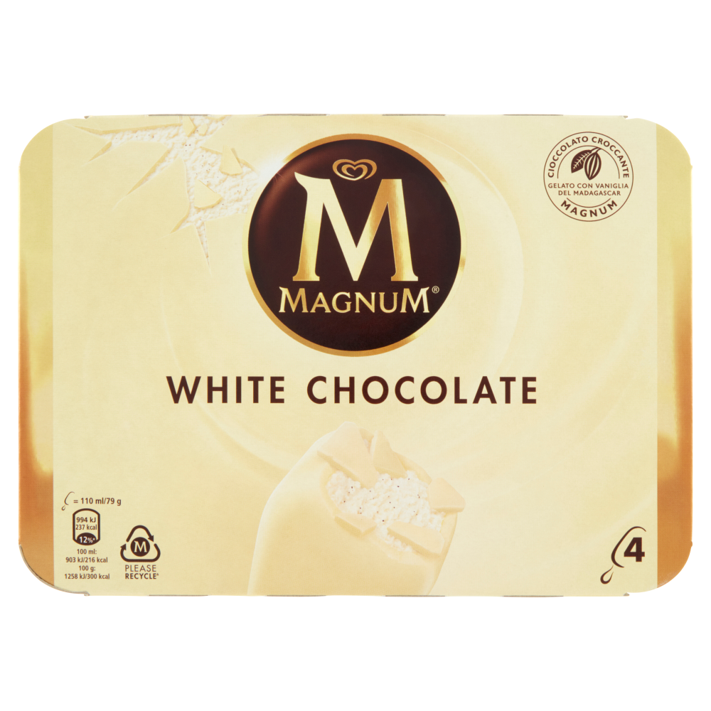 Magnum White Chocolate 4 X 79 G Carrefour