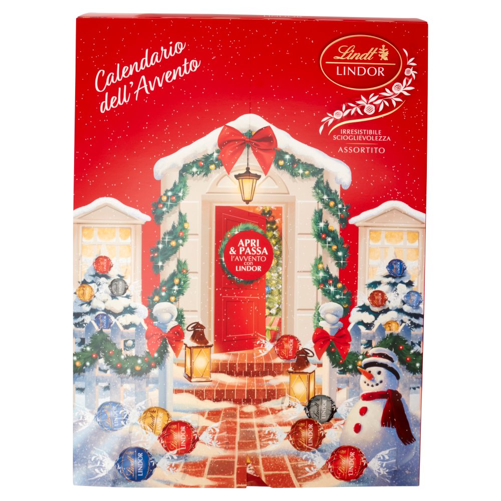 Lindt Calendario avvento Lindor Cioccolatini assortiti 299 g Carrefour